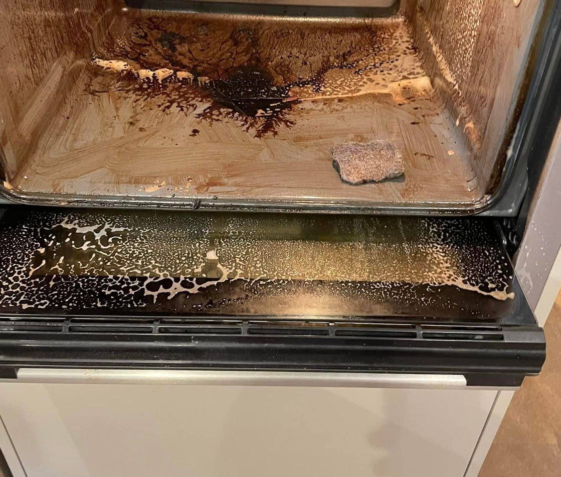 Oven Grease Before